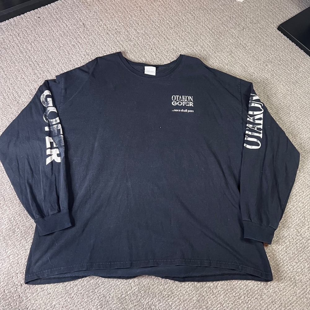 Otakon Gofer Anime Convention Black Long Sleeve Shirt ADULT 2XL